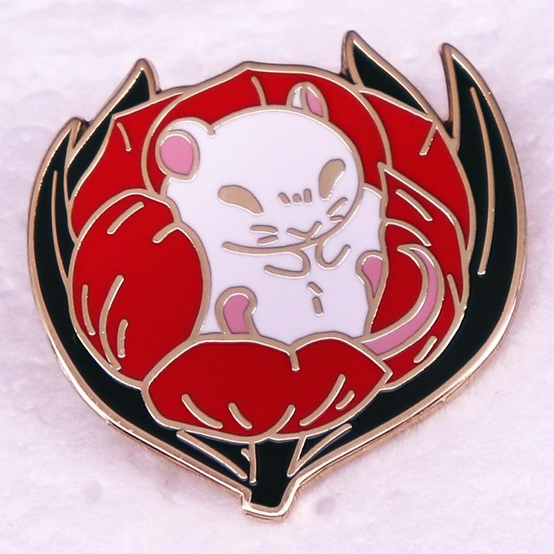 

Adorable Hamster in Tulips Brooch - Best Friend Gift Accessory