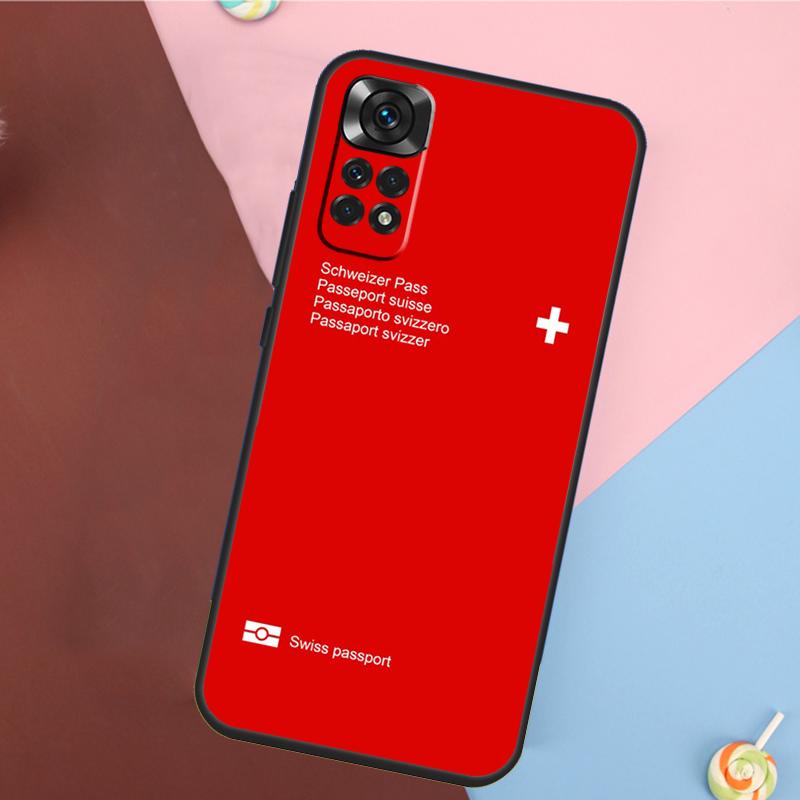 

Switzerland Swiss Flag Cover For Xiaomi Redmi Note 13 Pro 14 12 11 9 10 9S 10S 11S 12S Redmi 14C 10C 12C 13C Case Redmi Note 14 Pro 5G