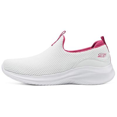 Bobs Sport Comfortable Lightweight Low-Top Casual Shoes Women Sneakers White 117572-WHT