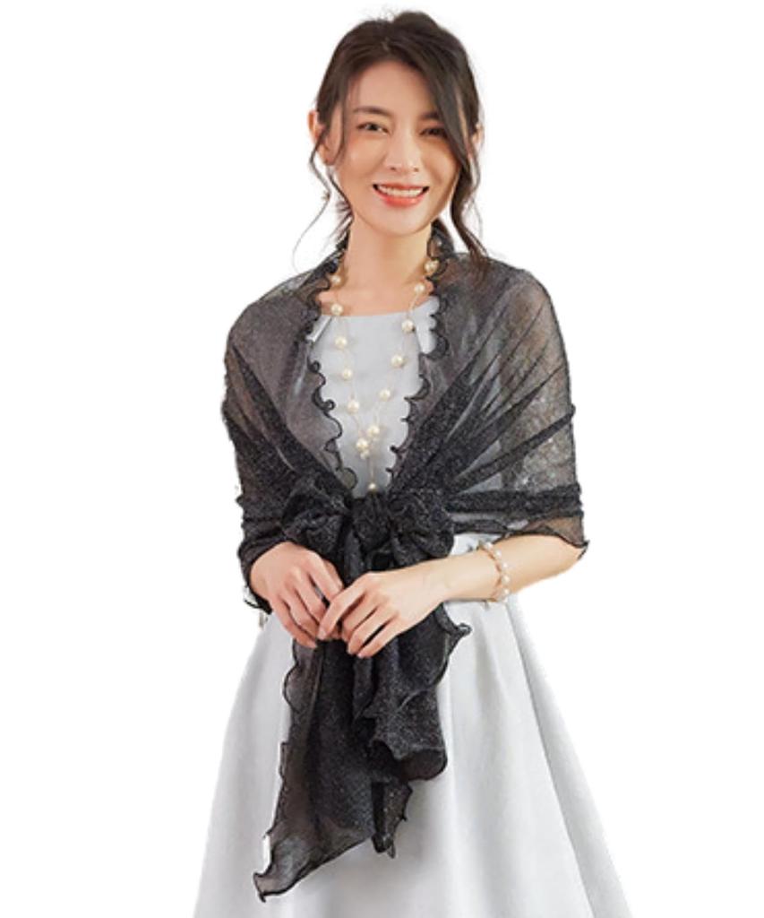 Limited Large for Perfect for and Perfect for and A great gift for women in their 50s and This glittery shawl is perfect for formal occasions like and
