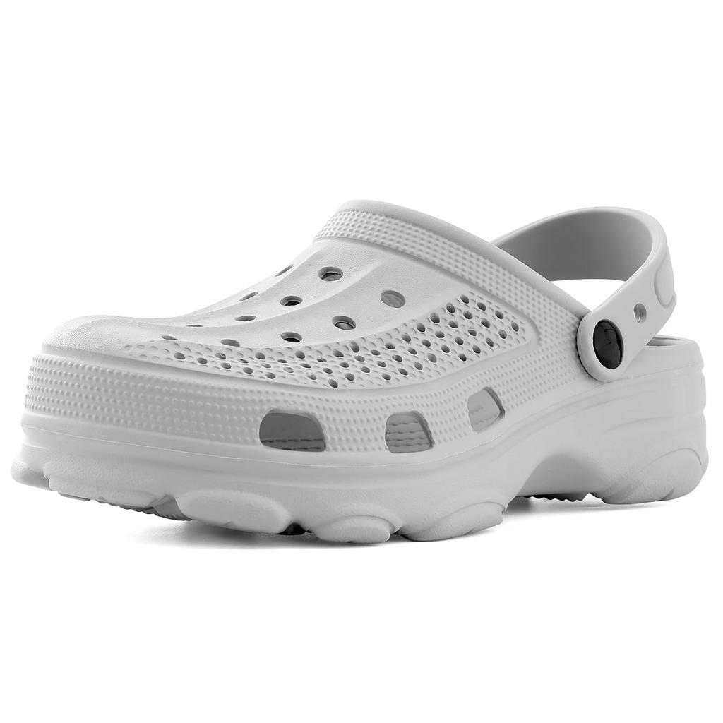 Men's Summer Clogs Slippers with Arch Support Womens Mens Garden EVA Clogs Shoes Unisex Cozy Slip-on Beach Holes Sandals
