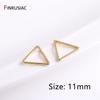 14K Gold Plated Brass Star/Pentagram/Square/Round Connector For Jewelry Making Supplies Earrings Making Accessories Wholesale