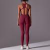 Damen Fitness Sets, Damen Yoga Kleidung, Sportbekleidung, Damen Sport Overalls, Dehnbare Fitnesskleidung, Sexy Tanktop Stil Overalls