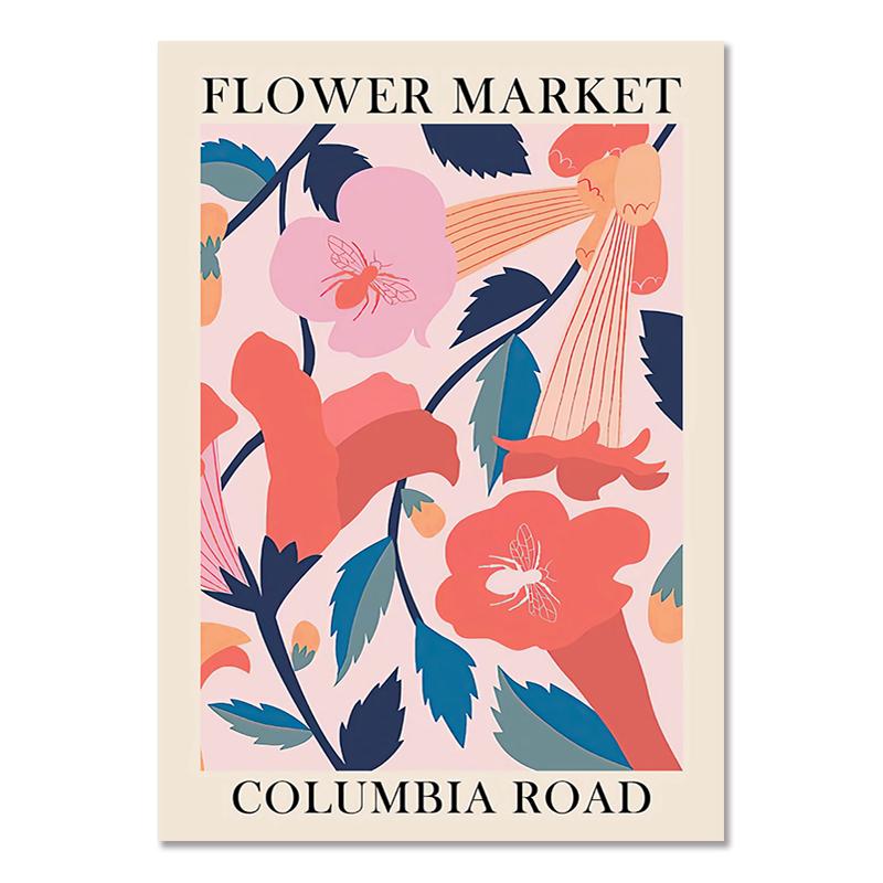 Abstraktní barevný květinový trh Matisse Plakáty a obrazy Japonsko Chile Lima Nástěnné umění Obraz na plátně Obývací pokoj Domácí dekorace