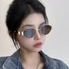 Small Metal Frame Oval Sunglasses For Women Fashion Luxury Shades UV400 Eyewear Men Vintage Sun Glasses