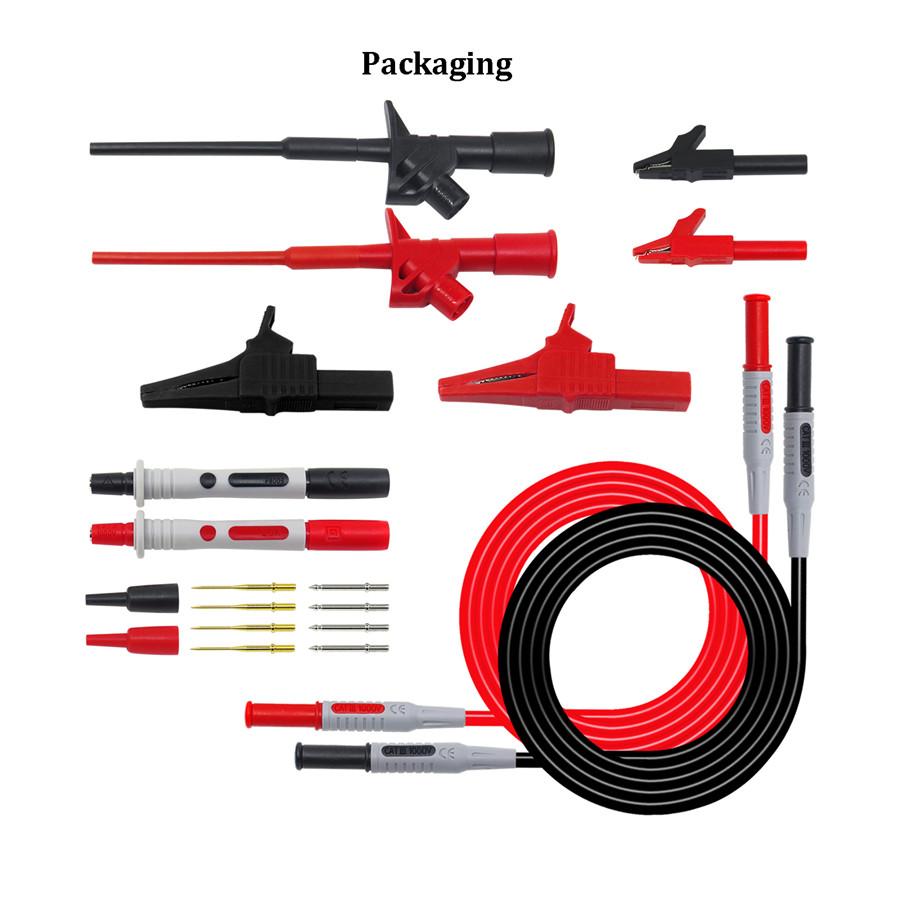 

10-in-1 Electronic Specialties Test Lead kit Automotive Test Probe Kit Multimeter Probe Leads kit 4mm Banana Plug