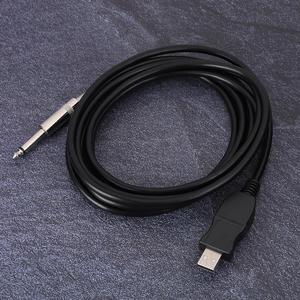 Tragbares Gitarren-USB-Kabel Computer-Drahtverbindung Instrumentenadapter