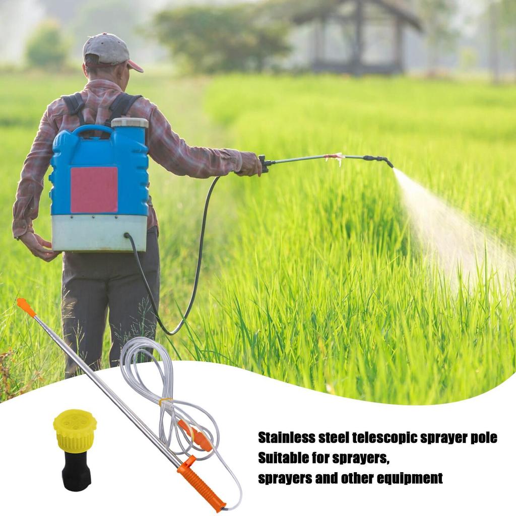 Sprayer Wand Telescopic Gardening Sprayer Rod Gardening Tools 19.6-98.4In Agricultural Sprayer Wand Wand Sprayer Accessories