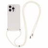 For iPhone 15 Pro Case Candy Color Rubberized Phone Cover with Long Lanyard