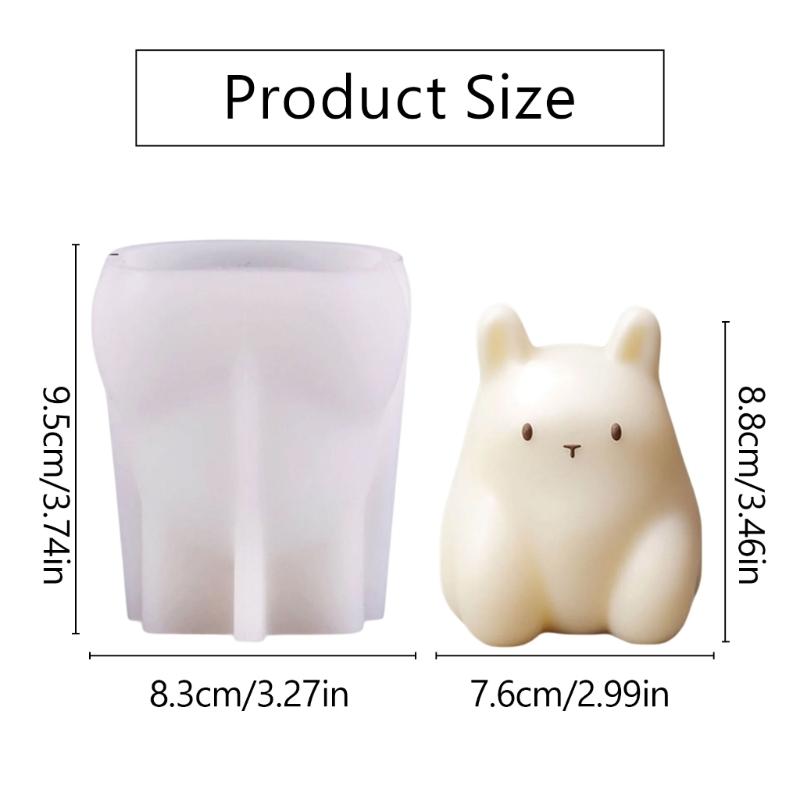 Cute Animal Puddings Silicone Molds Cute Fondants Molds Cake DIY Supplies Pastries Bakings Tool Soap Molds