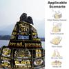 Birthday Customize Text Blanket Cozy Customizable Blanket Durable Comfort Versatile for Chair Sofa Bedding Home Decor Four Seasons Universal