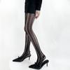 Women Japanese Style Jk Lolita Bow Lace Mesh Thin Pantyhose