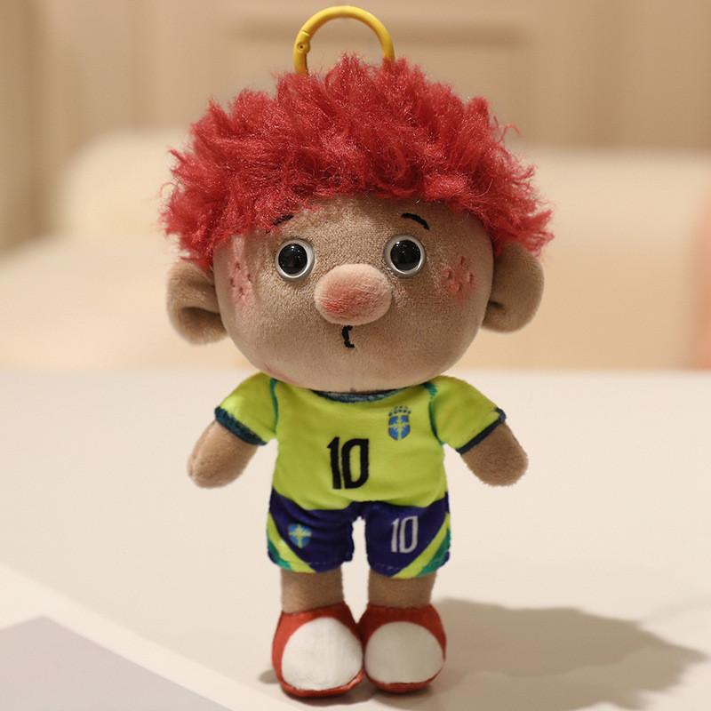 World Cup Plush Keychain With Soft Pp Cotton Filling For Soccer Fans
