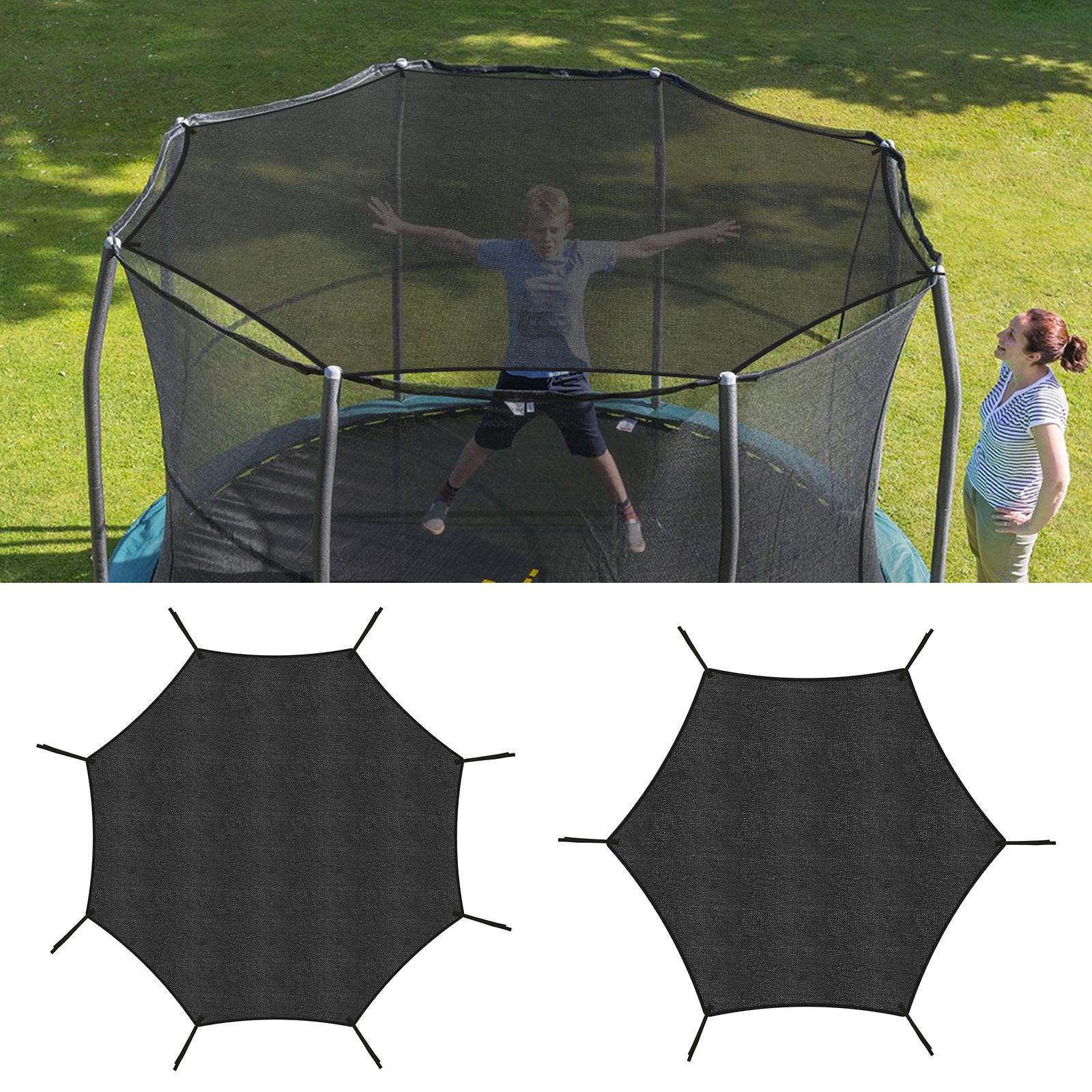 Trampoline Sunshade Cover Round Mesh Sunshade Canopy Net Trampoline Protection Springboard Canopy Cover 6/8 Pole