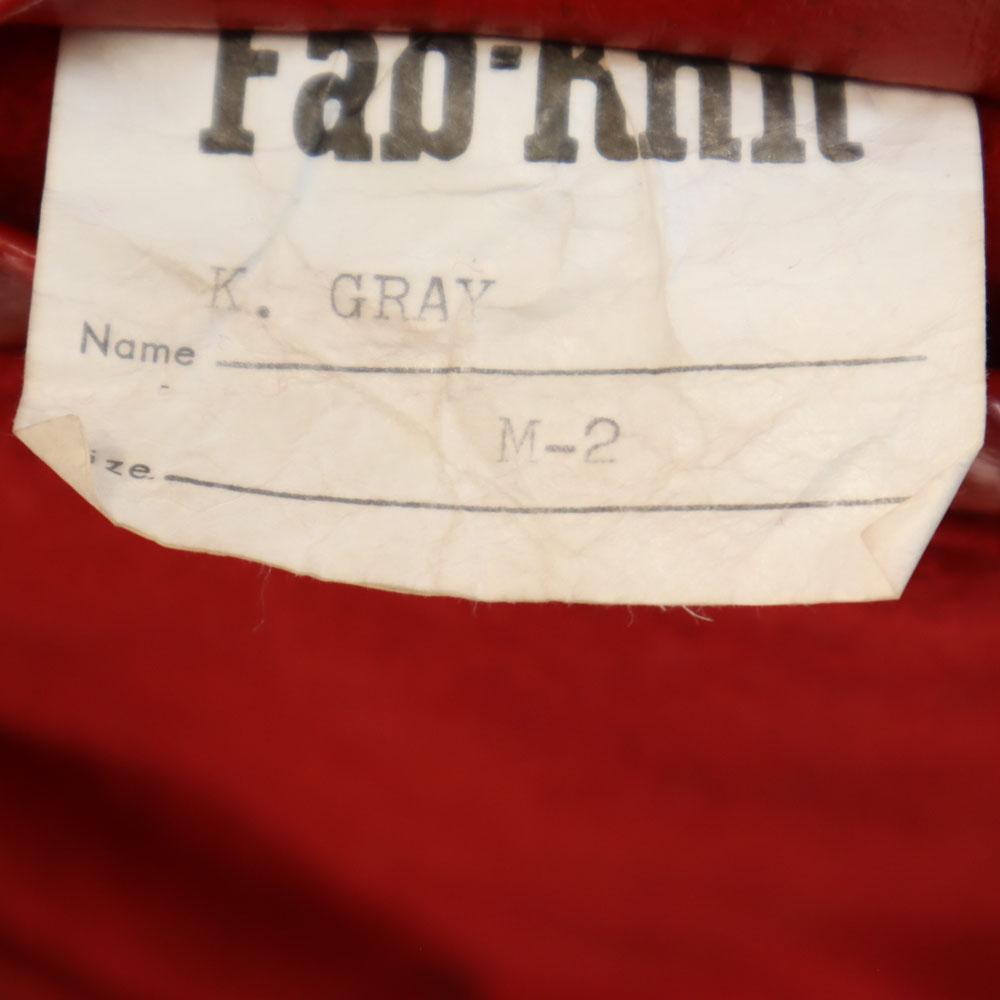 VINTAGE 70s Sleeve leather Stajan M Red Men's Used