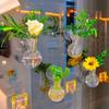 Top Quality Acrylic Wall Mounted Transparent Vase Hydroponics Planter Propagation Station Plastic Flower Pot for Home Decoration