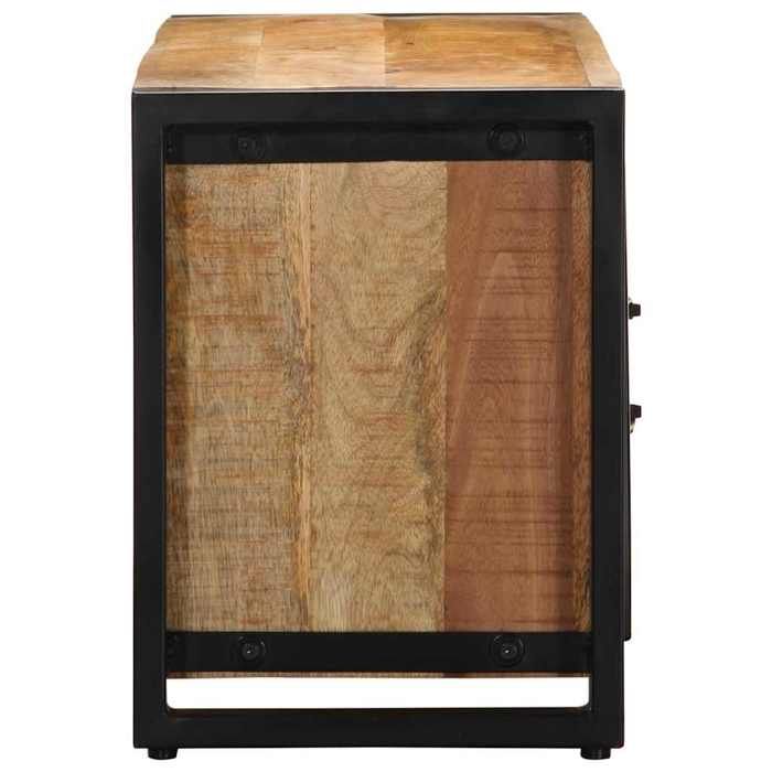 VidaXL Meuble TV 100x30x40 cm bois massif de manguier brut, banc TV, meuble hifi, centre de divertissement, buffet TV, 4013589