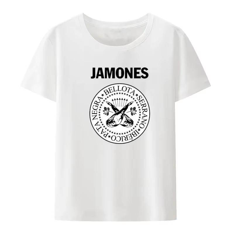 Unisexs And Unisexs Summer Pure Cotton Fashion Casual Loose Pattern Print Sports Breathable Round Neck Tshirt