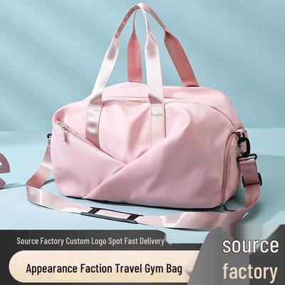 Borsa Sportiva Fitness da Donna con Scomparto per Scarpe, Separazione Asciutto/Bagnato e Colore Macaron per Yoga, Nuoto e Allenamento