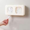 Wall-mounted Disposable Food Cover Storage Box Punch-Free Shower Cap Organizer  for Home