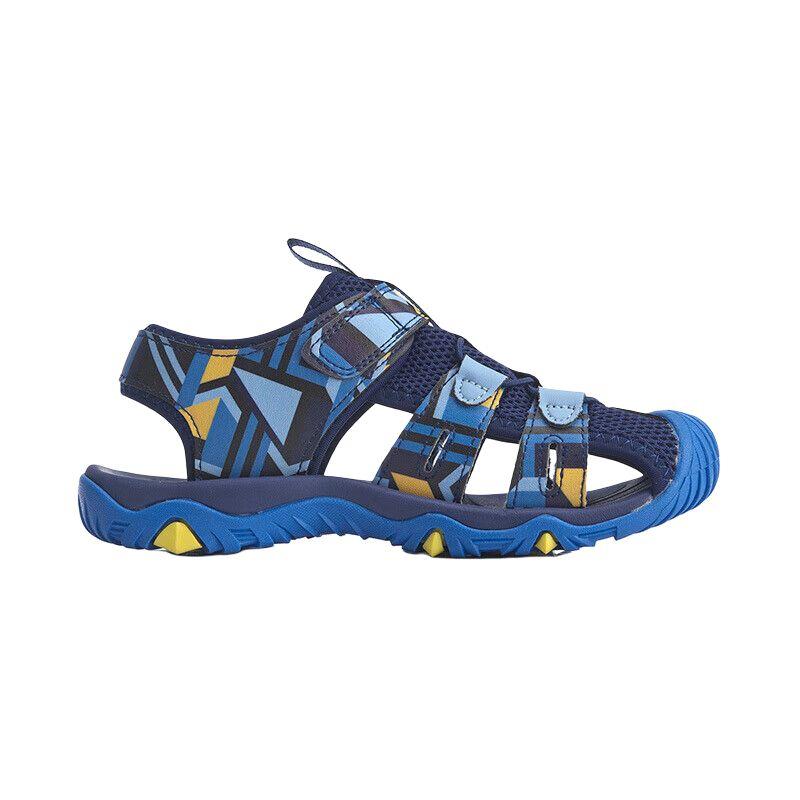 Li Ning Velcro Casual Sandals Kids Sandals Blue YKUQ012-7