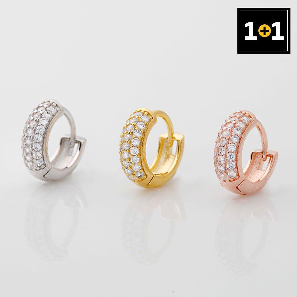 [1+1] Surgical Pin Cubic Piercing Lover Ring 3 types, choose 1, one side for sale
