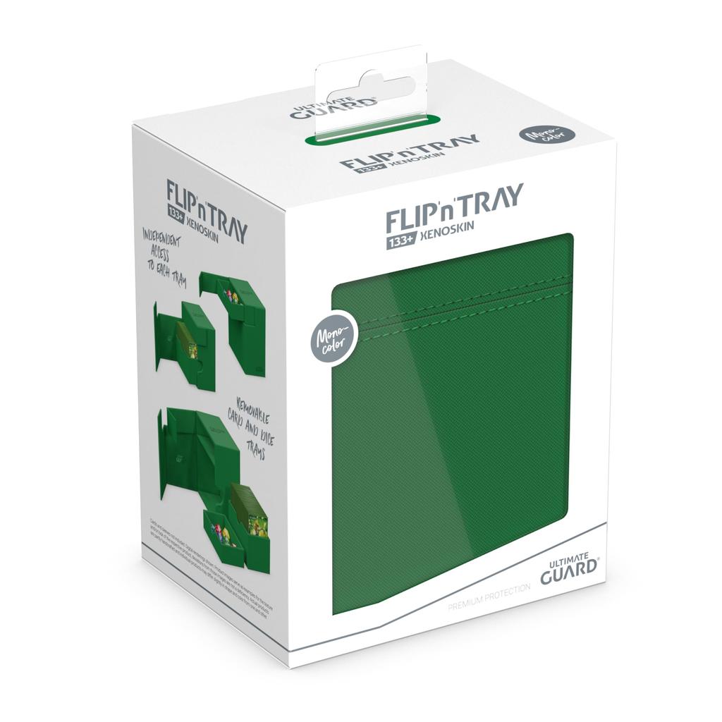 Ultimate Guard Flip Tray Deck Case Xeno Skin Monochrome UGD011389 133+ (Green)