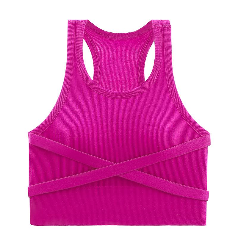 Shockproof Women's Sports Bra: Anti-Shake, Anti-Sag, High-Intensity Yoga, Stylish Vest Design with Support.