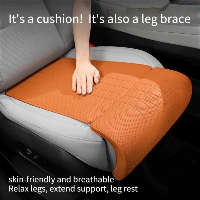Car Seat Cover with Leg Extender Support Cushion Legrest Breathable Car Seat Cushion Rest Universal for Tesla Model 3 Y S X 2025