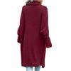 New Fashion Long Cardigan with Bat Sleeves Sweater Jacket for Women