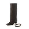 Evol Fashion Boots, Wide Shaft Boots with Removable Belt