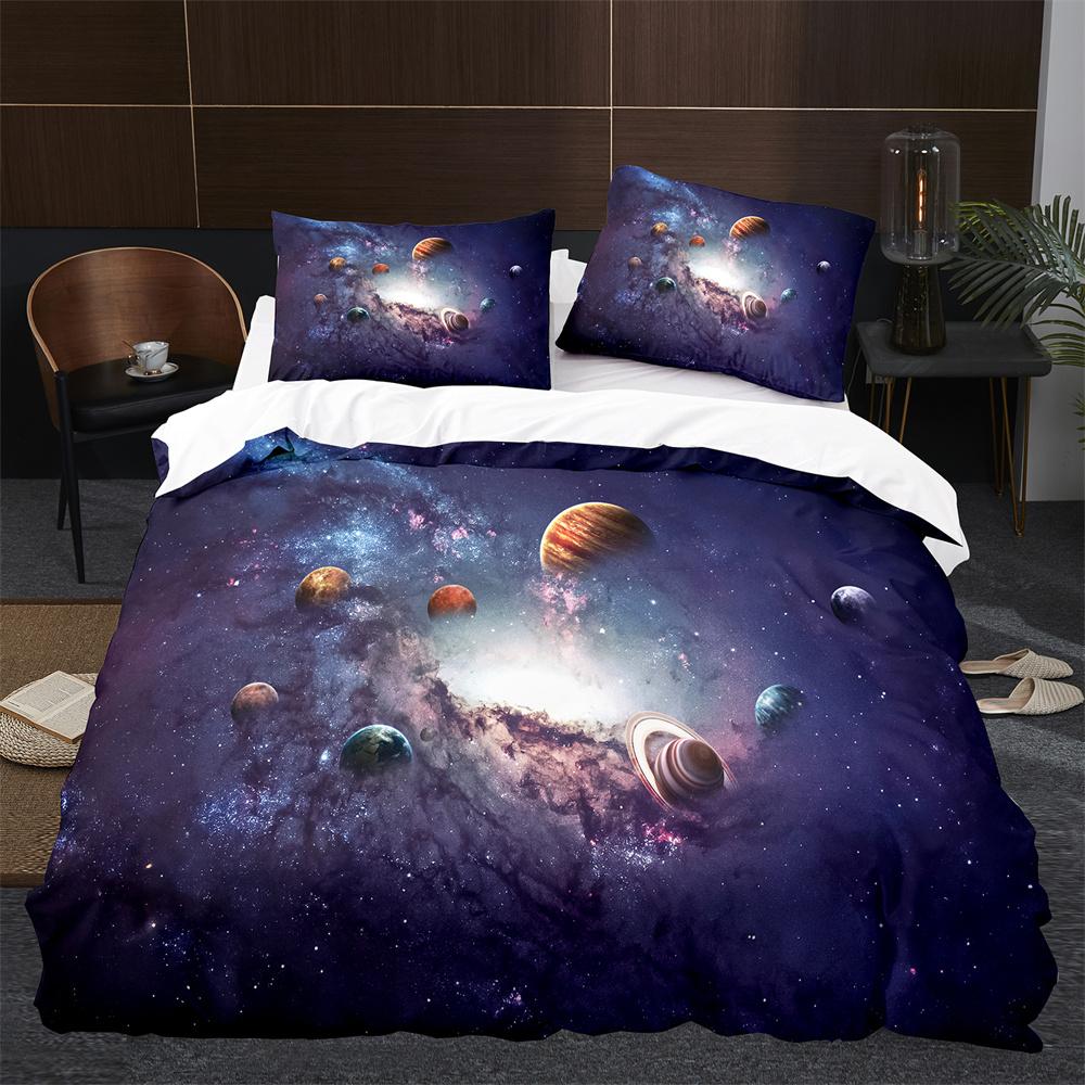 Sun Moon King Queen Duvet Cover Boho Magic Style Bedding Set For Teens Adults Golden Exotic Tribe 2/3pcs Polyester Quilt Cover