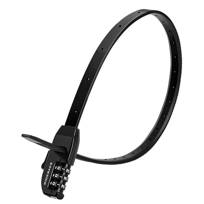 RIDERACE Password Tie Lock Multipurpose Bicycle Electric Scooter Motorcycle Portable Anti-theft 3 Digit Bike Helmet Lock Black чёрный