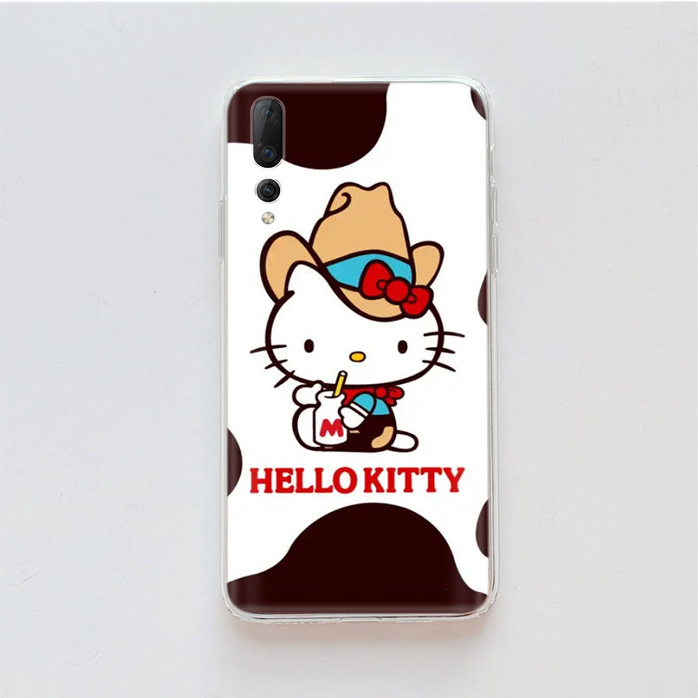 Transparent Case for Samsung A04 A14 A23 M33 M53 Realme 10 9 C35 C55 VIVO X80 Infinix Hot 30 Note 11 Tecno Spark 8P Pro L-6 Lovely Hello Kitty