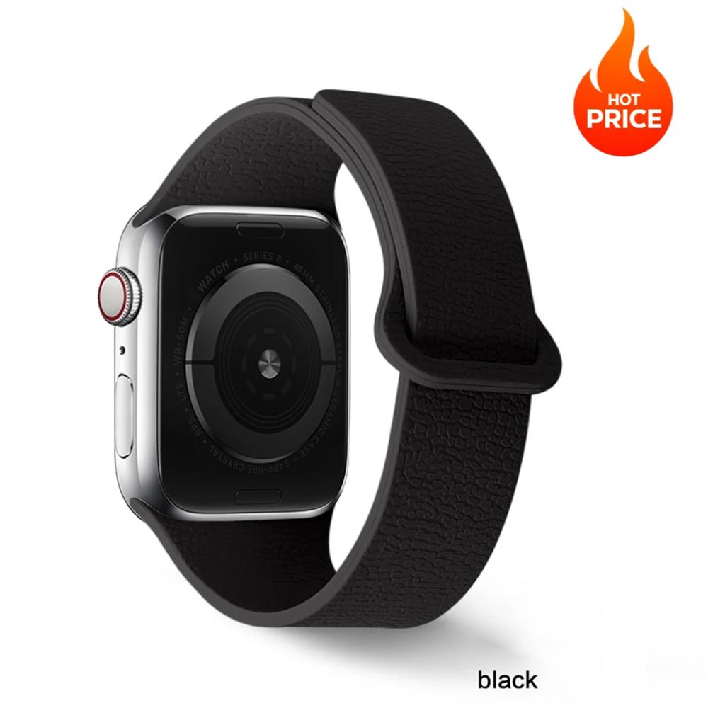 Magnetic Silicone Strap for Apple Watch Band Ultra 3 49mm Series 11 10 42 46mm 9/8/7 45mm 41mm 44 40mm Sport for IWatch 6 5 4SE