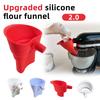 1/3pcs mix Silicone Flour Funnel for Kitchen Baking Aid Standing Mixer Foldable Flour Funnel Attachment Dishwasher Safe