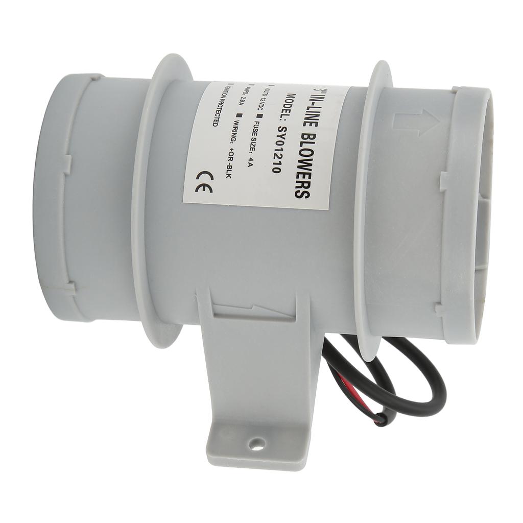 3 Inch Ventilation Fan Blower High Efficiency Stable Performance Plastic Inline Air Blower for