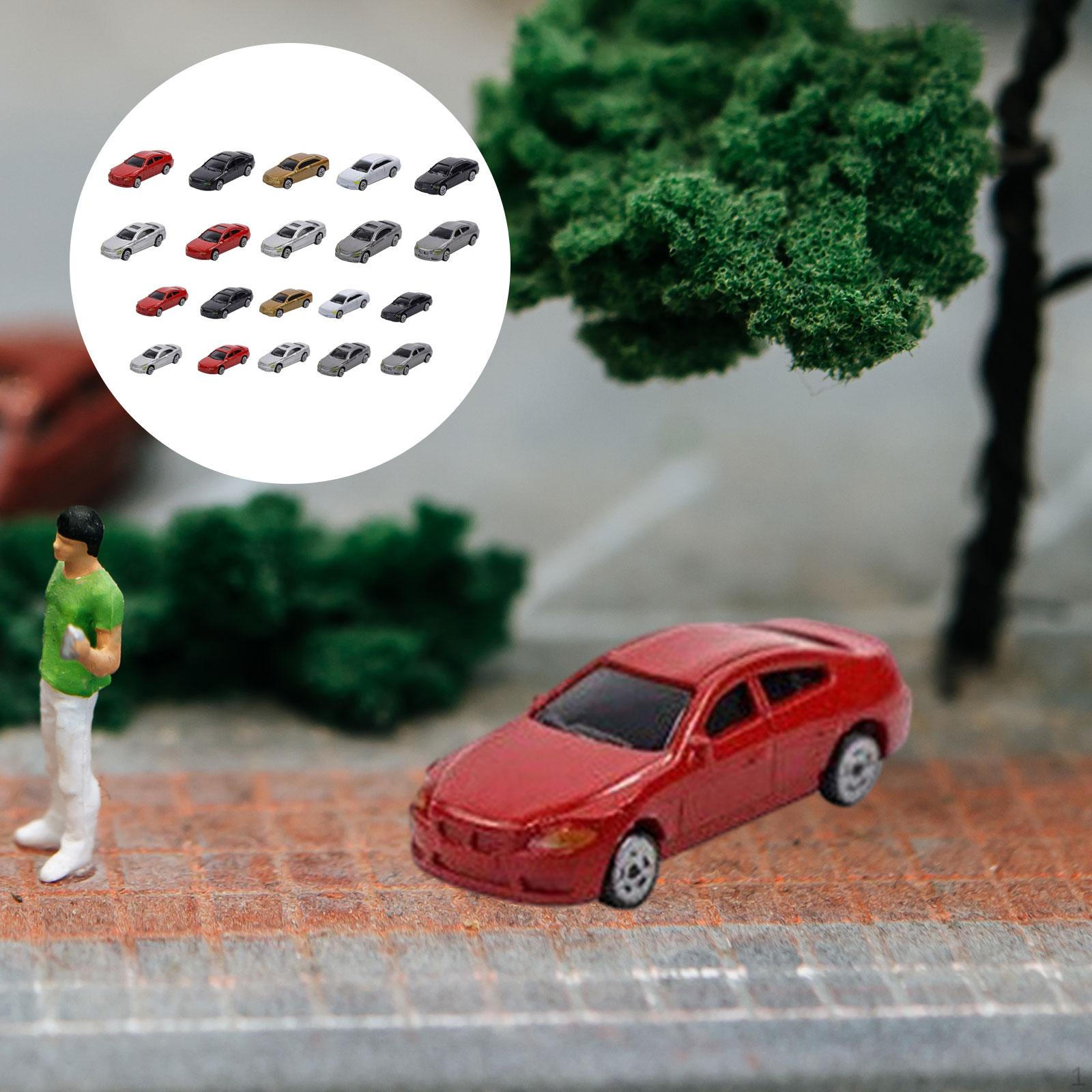 

1:87 1:75 Раскрашенных Машинок Мини-Автомобиль DIY Проекты Песочный Стол Поезда Строительство Железнодорожная Парковка