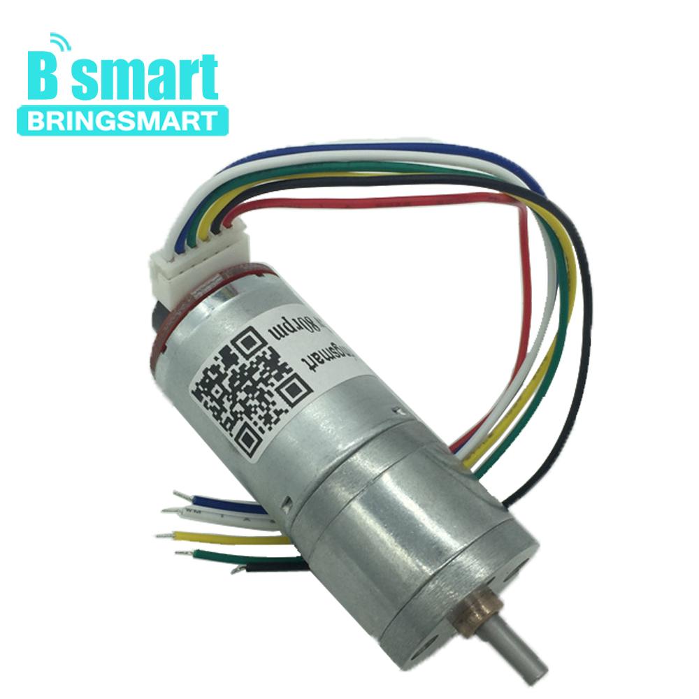 Bringsmart JGA25-371 Encoder Disk Gear Motor 12v DC for High Torque Mini Electric Motor Customized Micro Electric Parts for Toy