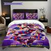 Lionel Messi Eredità Calcio Set da tre pezzi (1 * copripiumino + 2 * federa, senza nucleo) Set biancheria da letto piatto 2D Morbido e confortevole