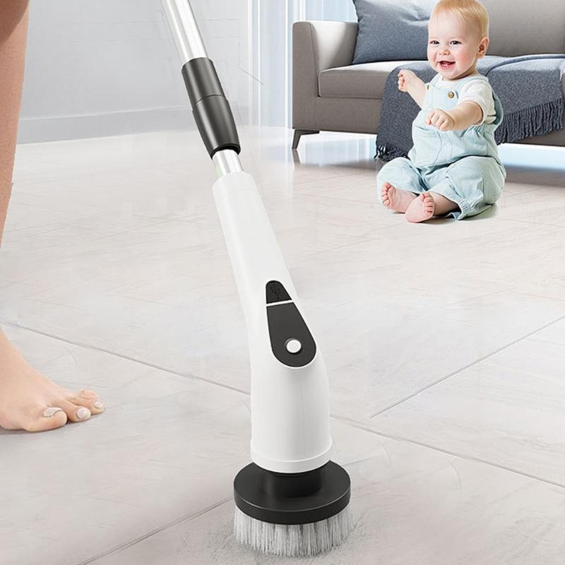 5Speed Wireless Cleaning Brush 8Accessories 90min Runtimes For Glass Furniture Hard Surfaces Scrubber Cleaner Tool