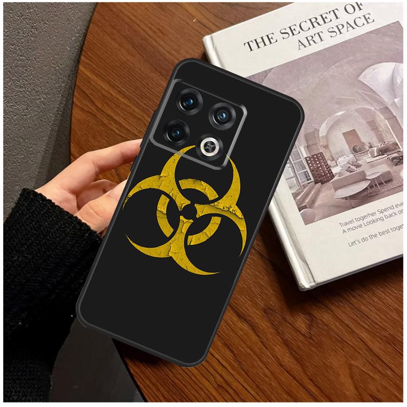 Biohazard Symbol Logo For OnePlus 15 13 12 11 13T 10T 8T 10R 12R 13R Case For OnePlus Nord 5 CE 3 2 4 Lite N20 N30