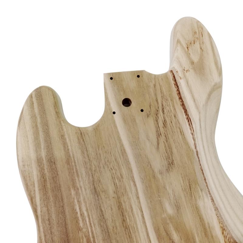 Nedokončený korpus kytary, leštěné dřevo, pro kytary stylu JB, příslušenství