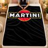 Flannel BlanketMartini Racing Warm Soft Throw Blanket for Indoor Sofa Bed Living Room Use