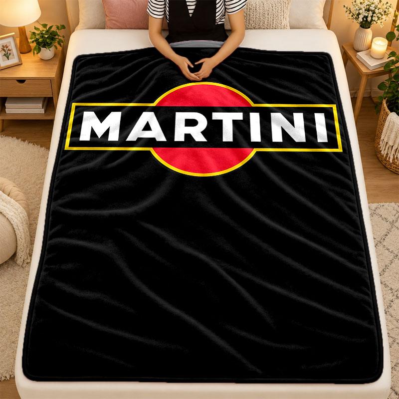 Flannel BlanketMartini Racing Warm Soft Throw Blanket for Indoor Sofa Bed Living Room Use