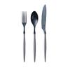 ARAS 3-Piece Cutlery Set, Dishwasher Safe, Made In Japan, Durable and Flavor-Free, Made with Tritan Plastic (Spoon, Fork 21cm, Knife 24cm, Pink/Gray).