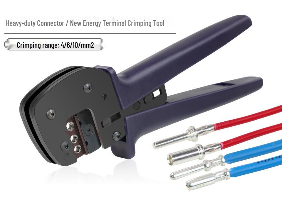 Aviation Plug Pin/New Energy Photovoltaic Terminal Crimping Pliers with High Precision Ratchet Jaws YEFYM.