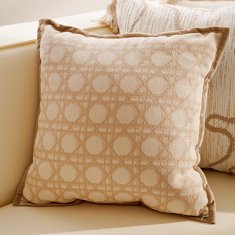 Bohemian Throw Pillow with Insert Retro French Luxury Cushion for Living Room Sofa, Bed and Bay Window,Brown Throw Pillow