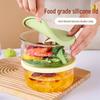 Microwave-Safe Glass Bento Box with Compartments for Office Lunches & Takeout