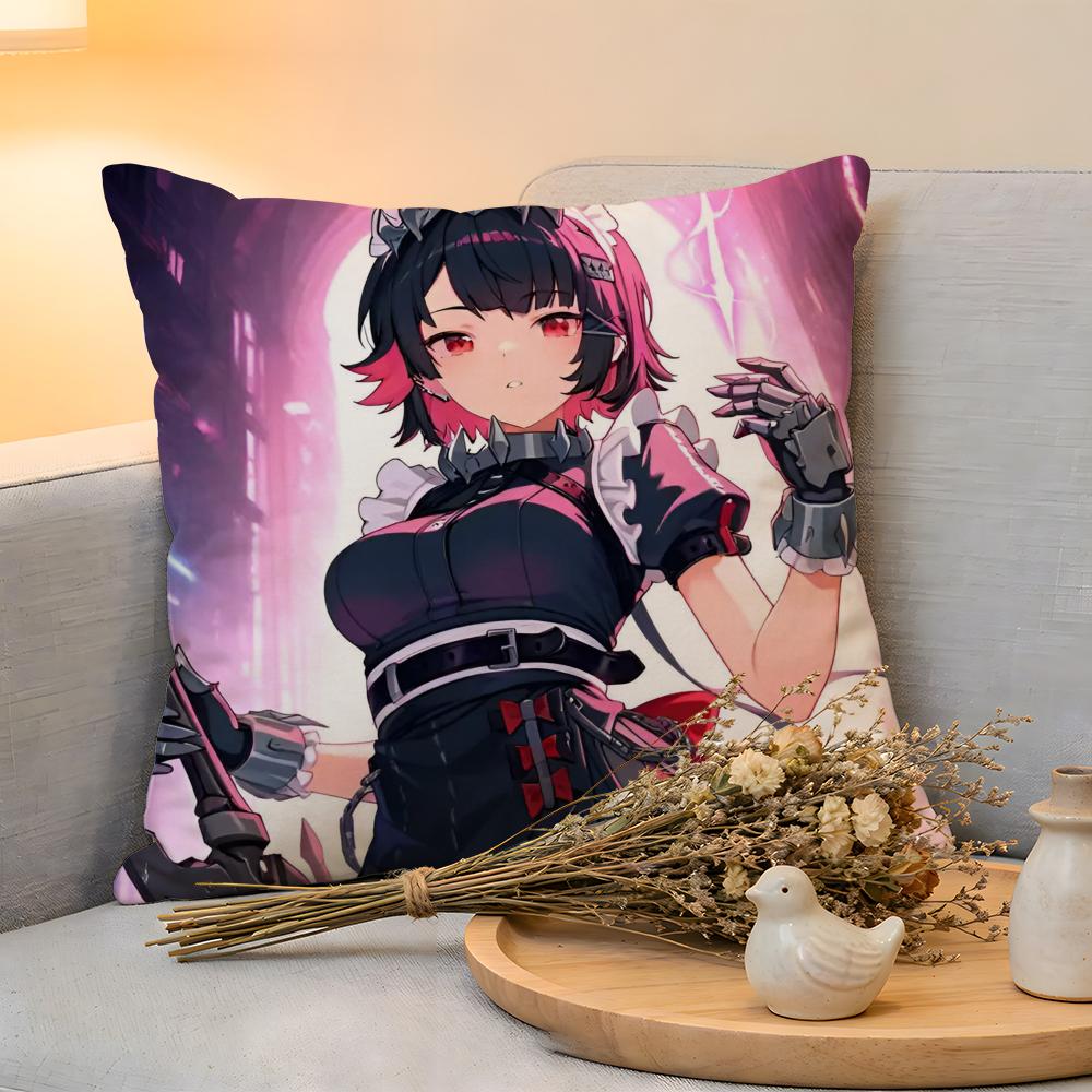 Наволочка Льняная Мягкая Для Кожи Декоративная Наволочка Для Дивана Домашний Декор Игра ZZenless Zone Zero Эллен Джо Наволочка 30x30cm